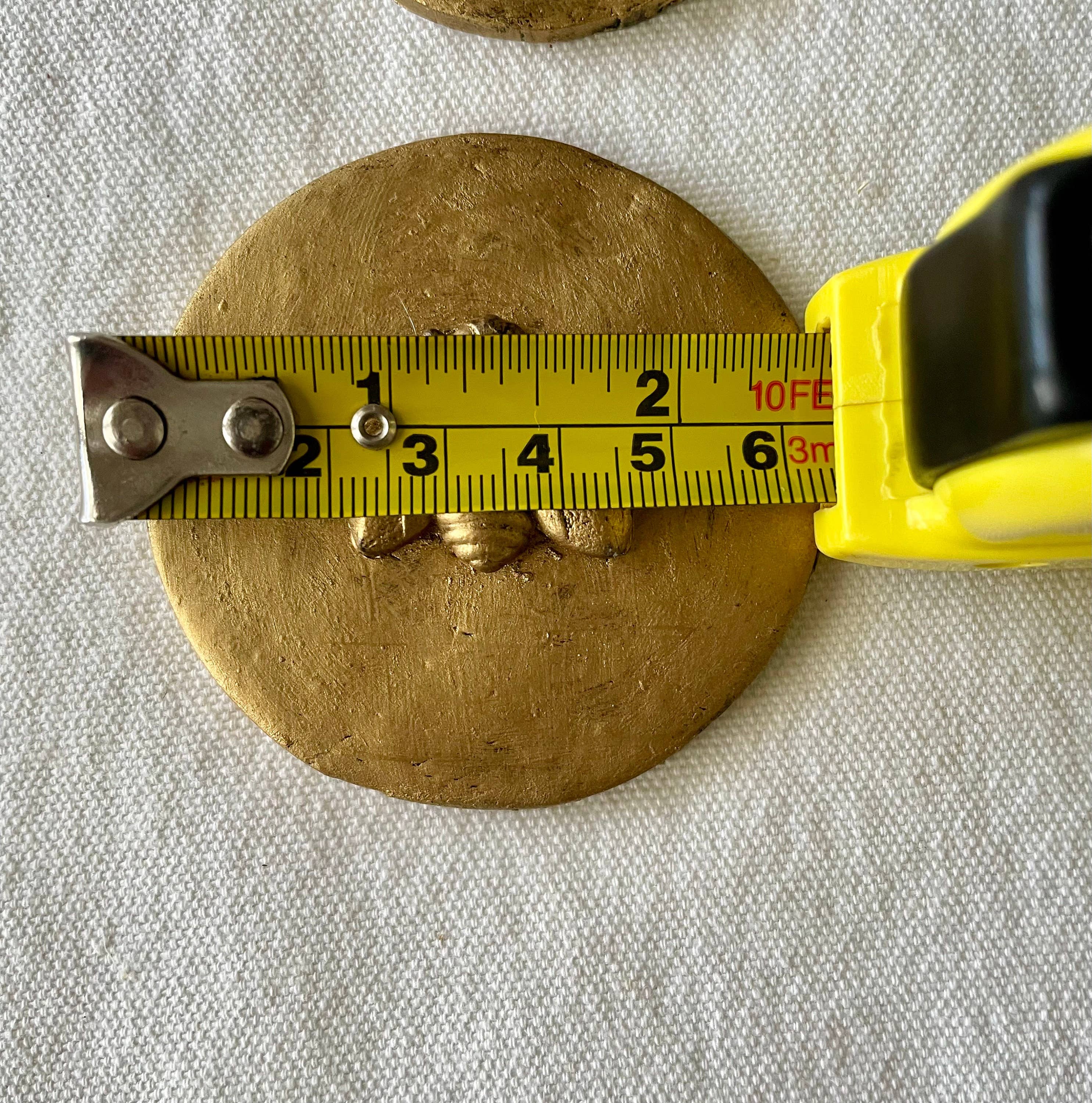 The Ornate Oyster - Wholesale Wall Accent - Antique Gold Bee Intaglio Art Collection Unframed1