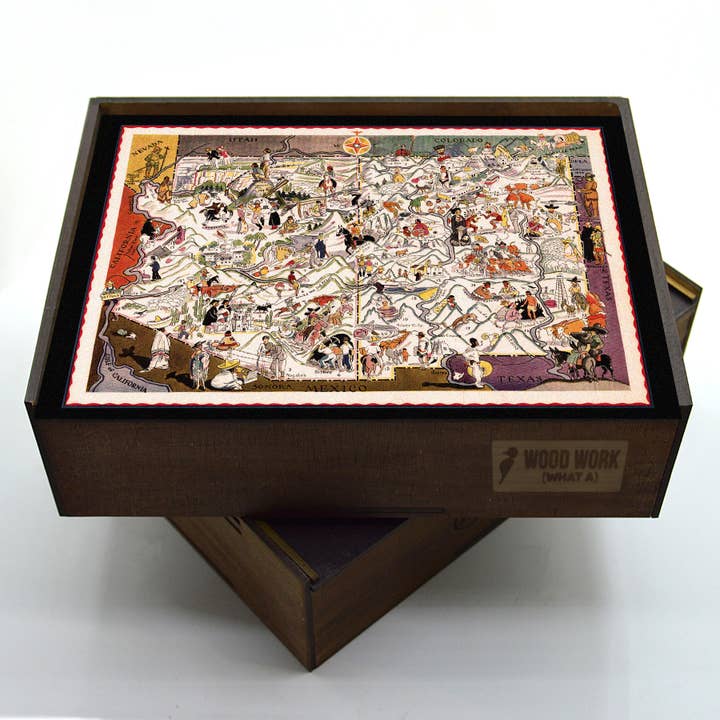 USA* ARIZONA State Wooden Puzzle for wholesale by WAWW Artisanal Wooden Puzzles