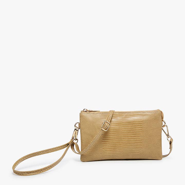 Jen & Co. - Wholesale Crossbody Bag - Women's - M013LZ Riley Lizard 3 Compartment Crossbody/Wristlet