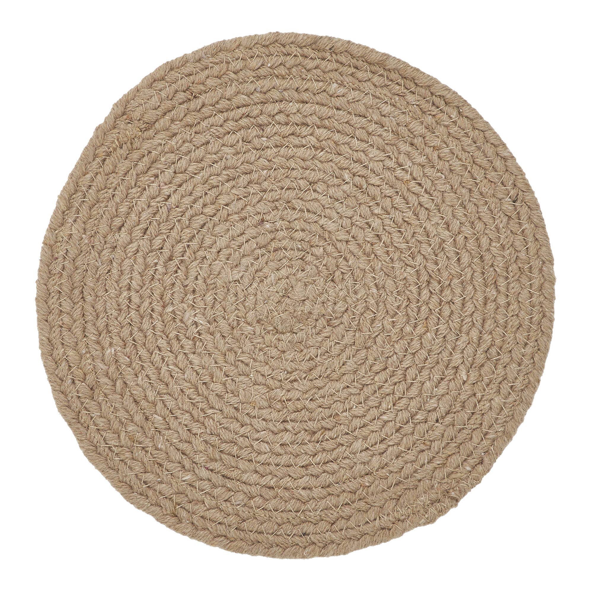 VHC Brands - Vente Dessous-de-plat - Dessous de plat en ric-rac rouge blanc bleu, diamètre 8 pouces2