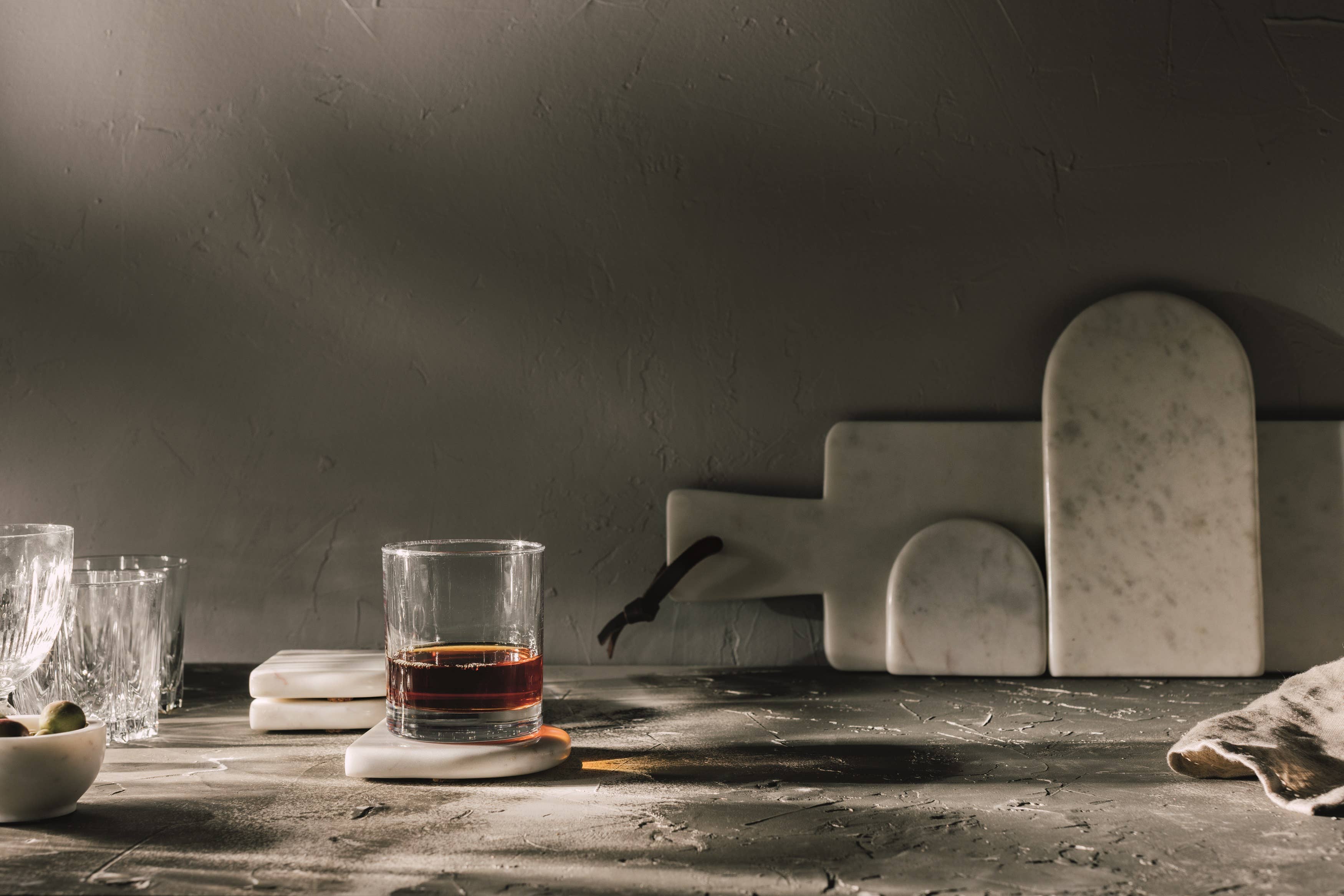 Danica Heirloom - Wholesale Coasters - White Arch Marble Coasters Set of 41