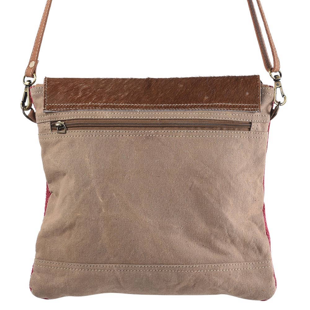 Clea Ray Canvas Bags & Clothing – bolsa tiracolo - Mulher por atacado – Mala Fecho Pele Cruzada Vermelho E Azul2