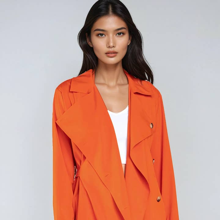 Långärmad trenchblus för wholesale av Naked Zebra Rack