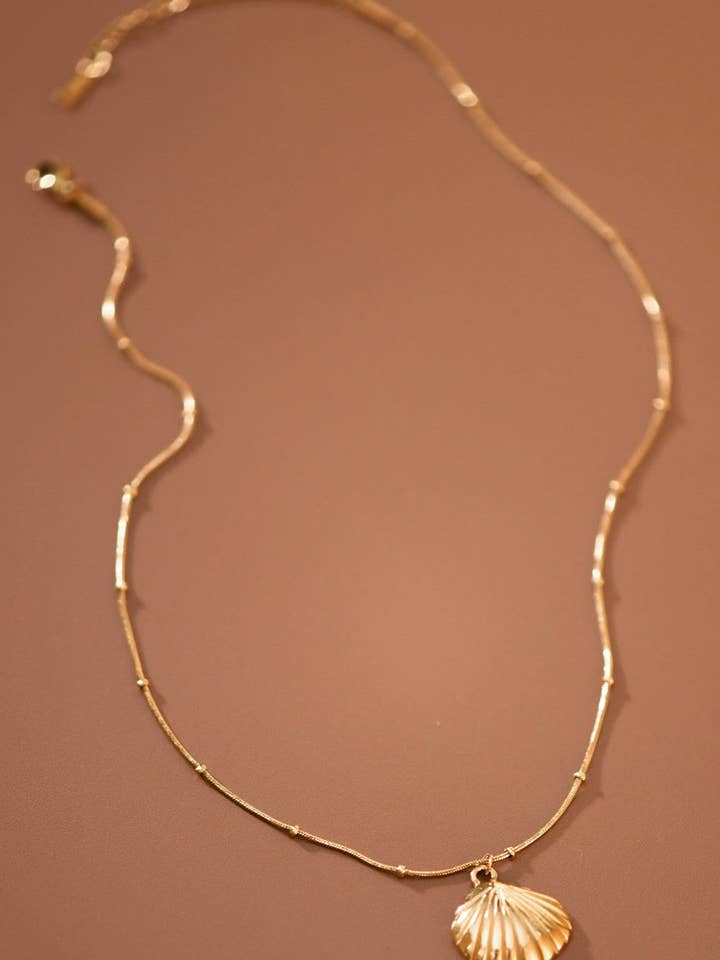 18K Gold Plated Waterproof Stainless Steel Chain Necklace - 7805 for wholesale by Mia Accessories