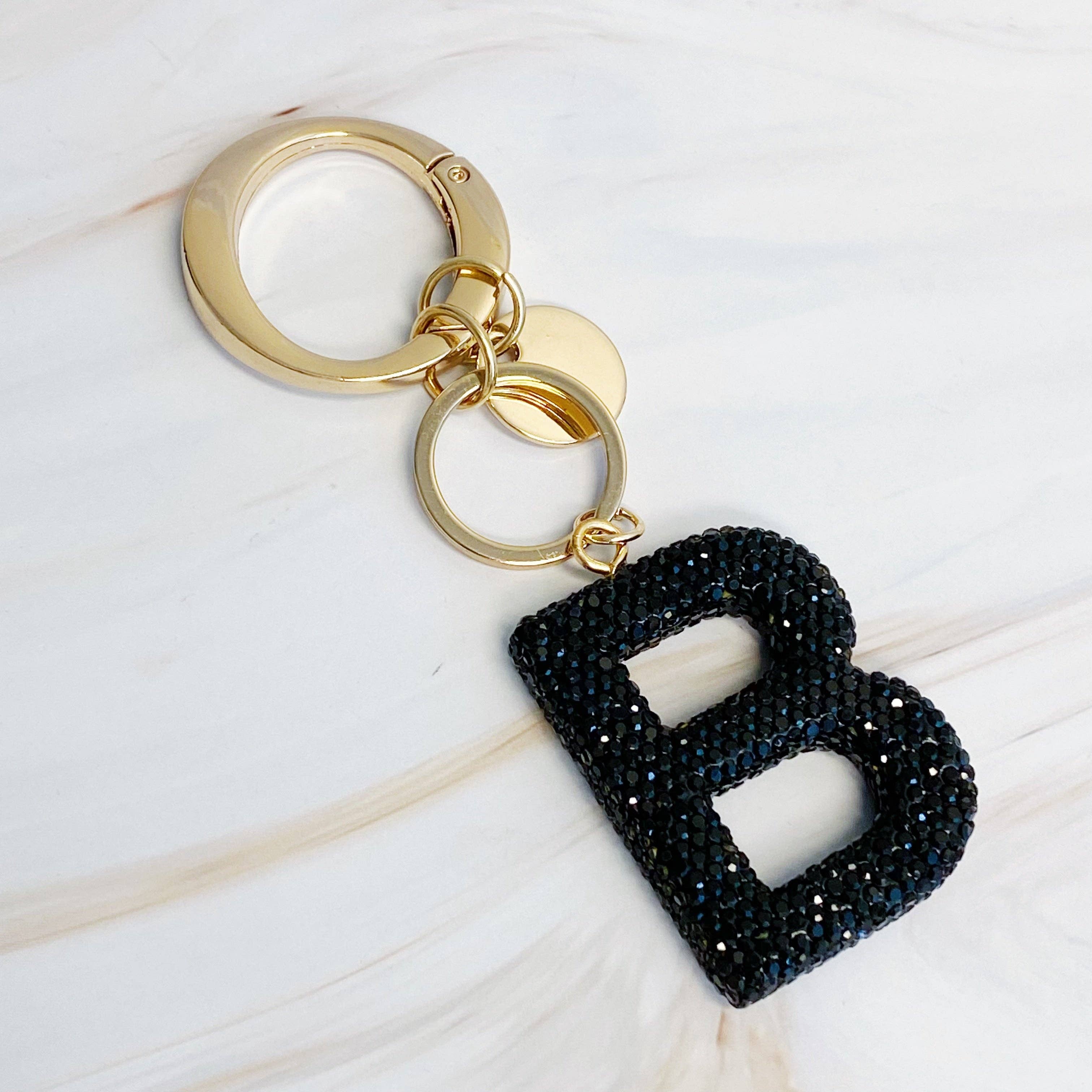 Ellison+Young - Wholesale Keychain - Women's - It Girl Glam Initial Key Chain17