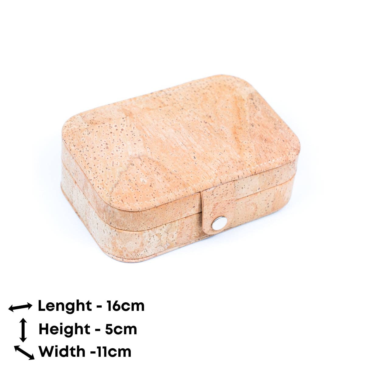 Meninas Bonitas Cork - Wholesale Jewelry Box/Organizer - Natural/Golden/Patterned Cork Jewelry Storage Rectangular Bo9
