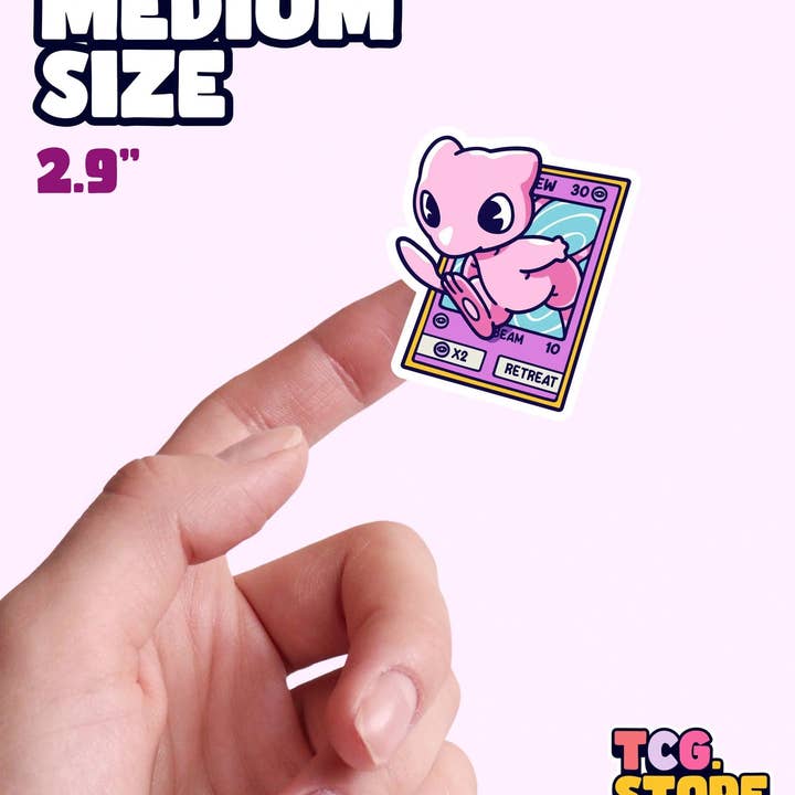 TCG.Store - TCGDOTSTORE - Wholesale Sticker - Mew Pokémon Sticker1