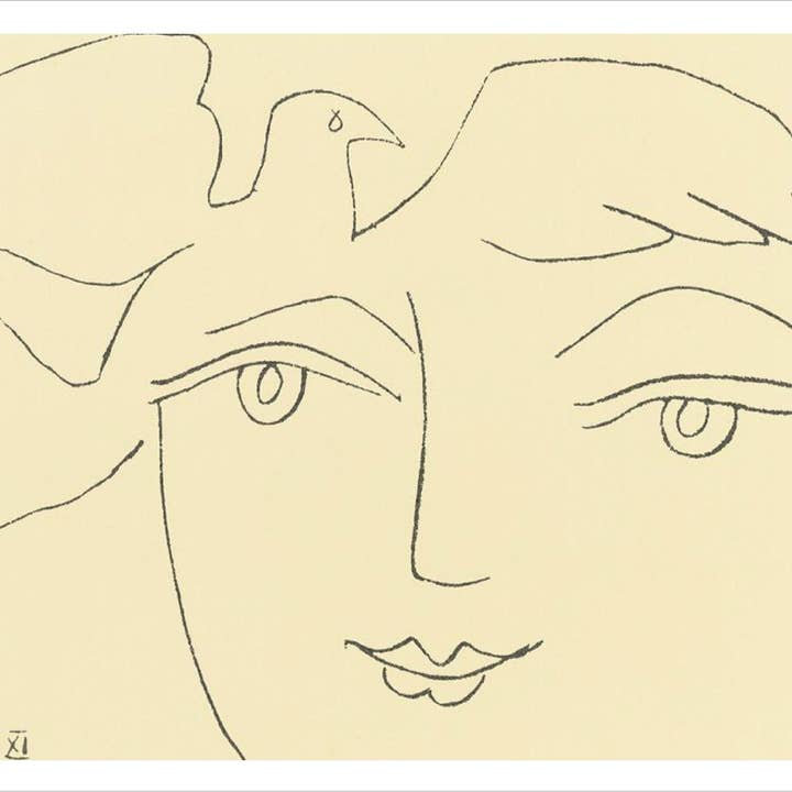 Biglietti di auguri Face of Peace per la vendita all'ingrosso da parte di The Retrospect Group Collection