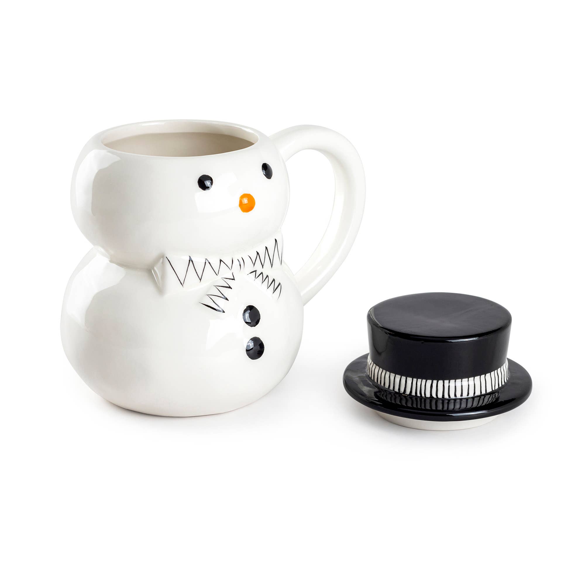 Grace Teaware - Wholesale Coffee Mug - Snowman 16oz Coffee Mug with Lid3