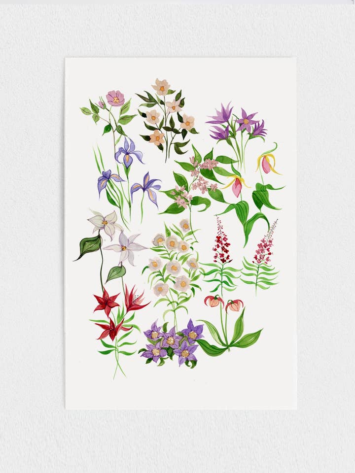 PROVINCIALE BLOEMEN - PAPIEREN PRINT voor wholesale door Art of Marina