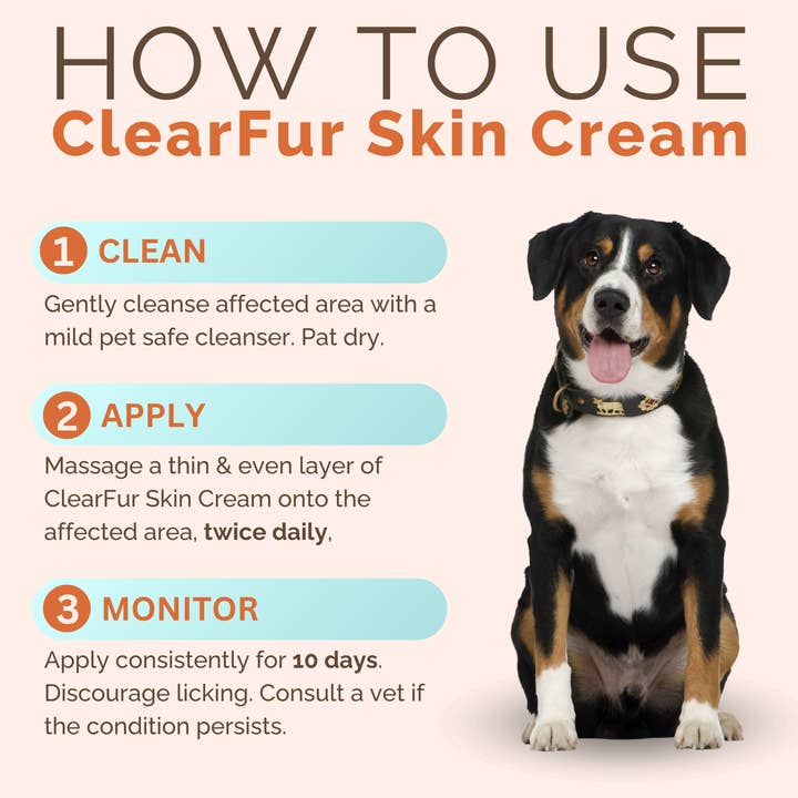 ClearFur - Wholesale Pet Paw Protection - Hot Spot & Itch Relief Cream for Dogs & Cats 2oz15