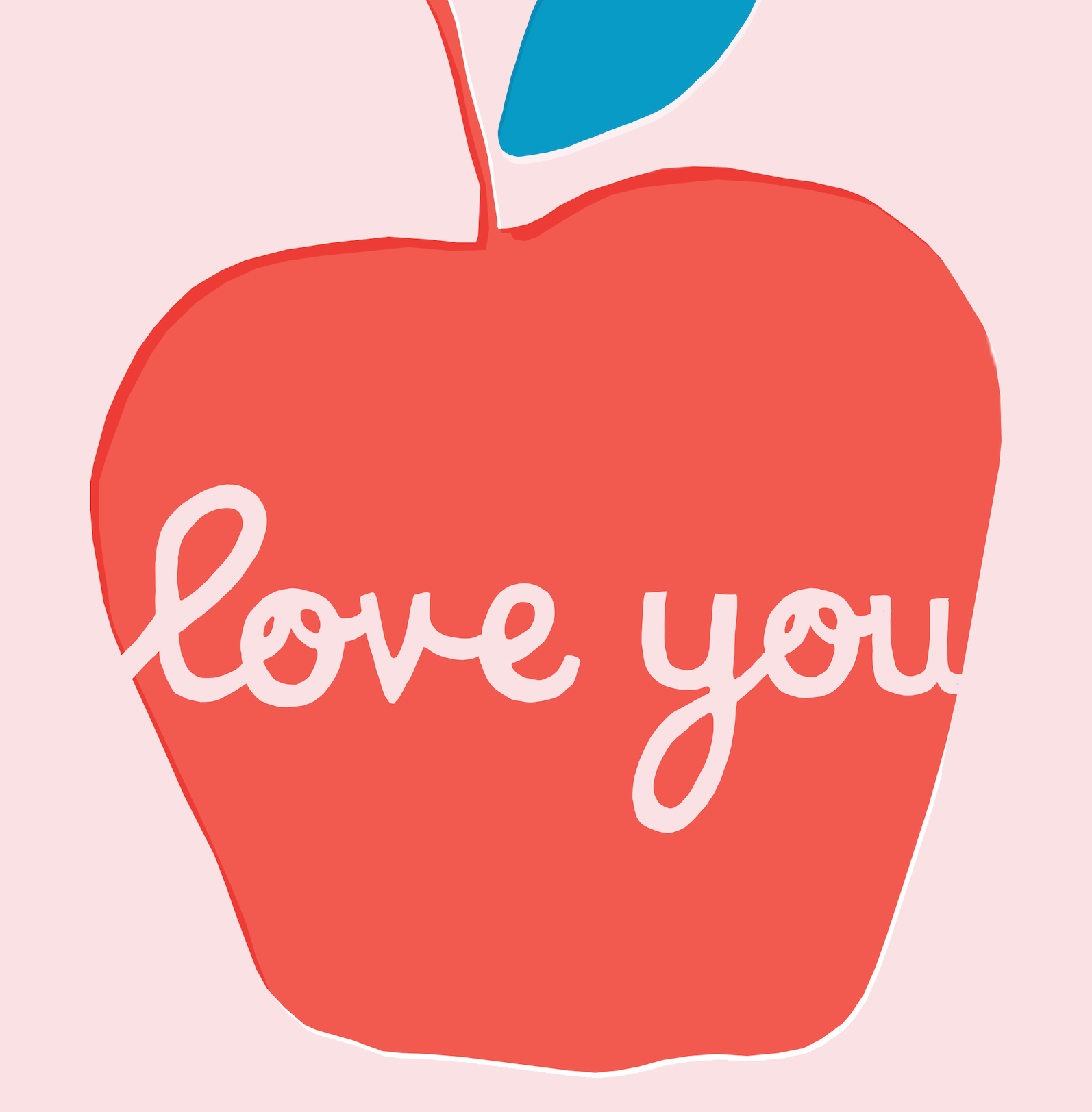 Francesca Iannaccone – wholesale Art print – Apple Love You Art Print1