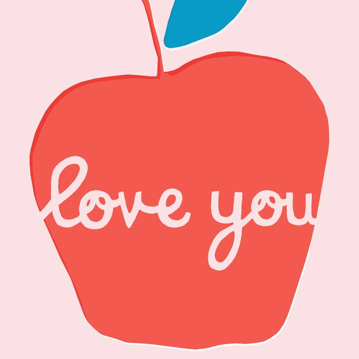 Francesca Iannaccone – wholesale Art print – Apple Love You Art Print1