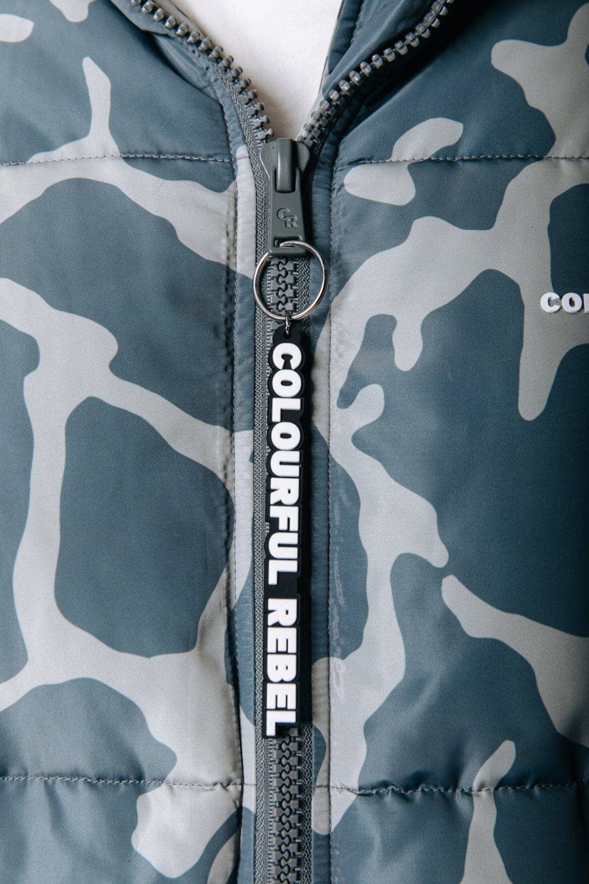 Finch Clean Camo Puffer Jacket | Dark grey for wholesale on Faire3