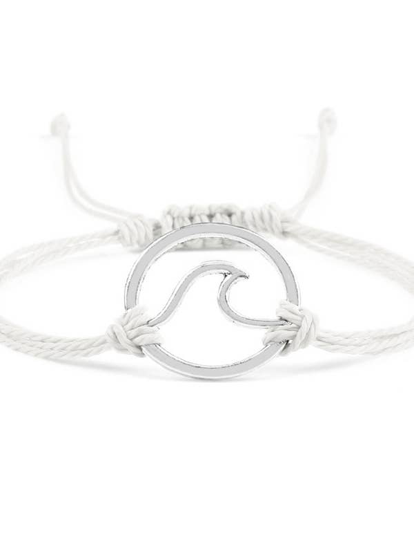 Bølge Charm Armbånd - Vandtæt Sølvbelagt Surfebånd for engroshandel hos Islandhaze