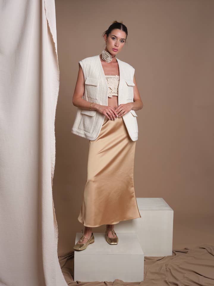 Gilet reversibile per la vendita all'ingrosso da parte di Manuela Conti