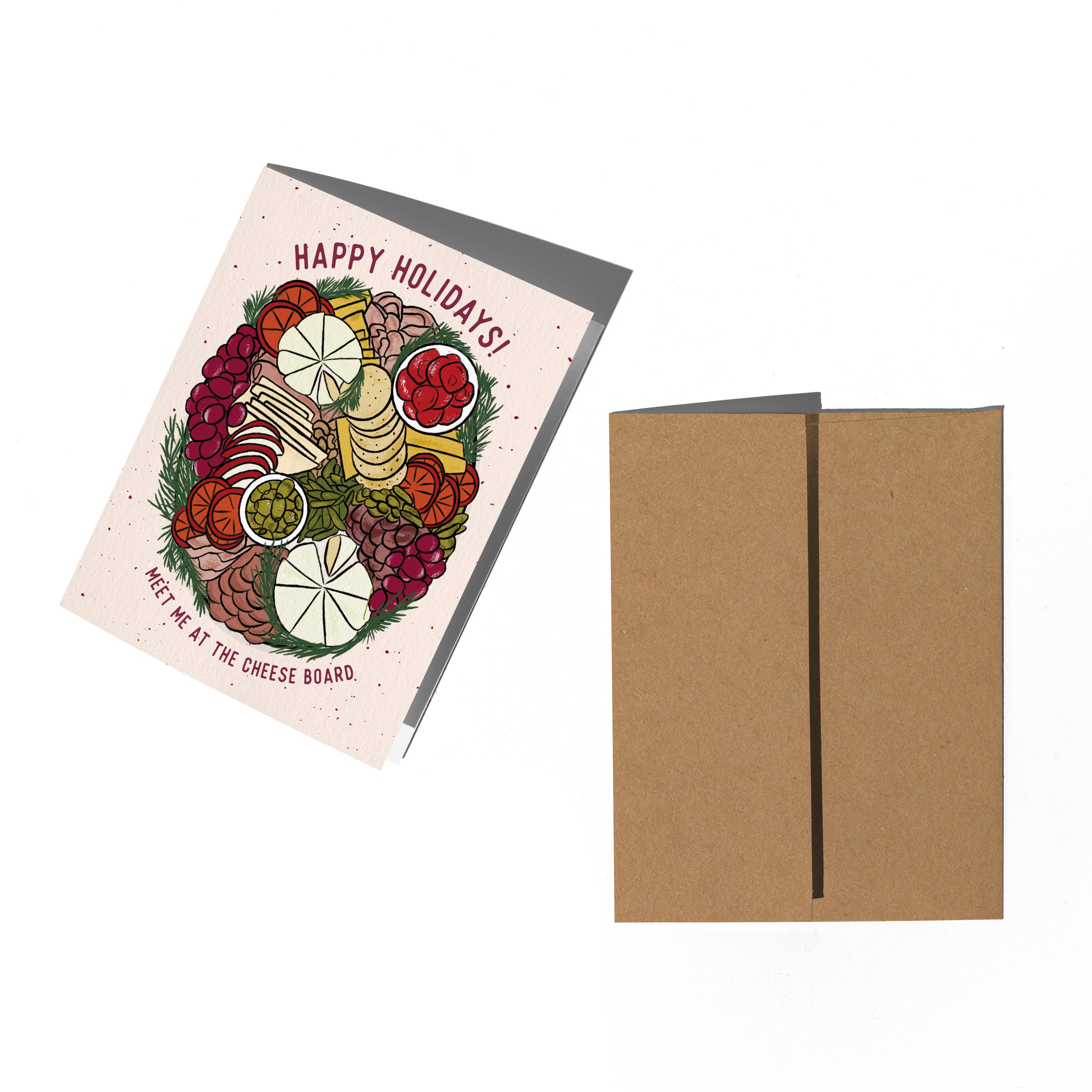 Boss Dotty Paper Co. - Vente Cartes de Noël - Carte de vacances Charcuterie Board1