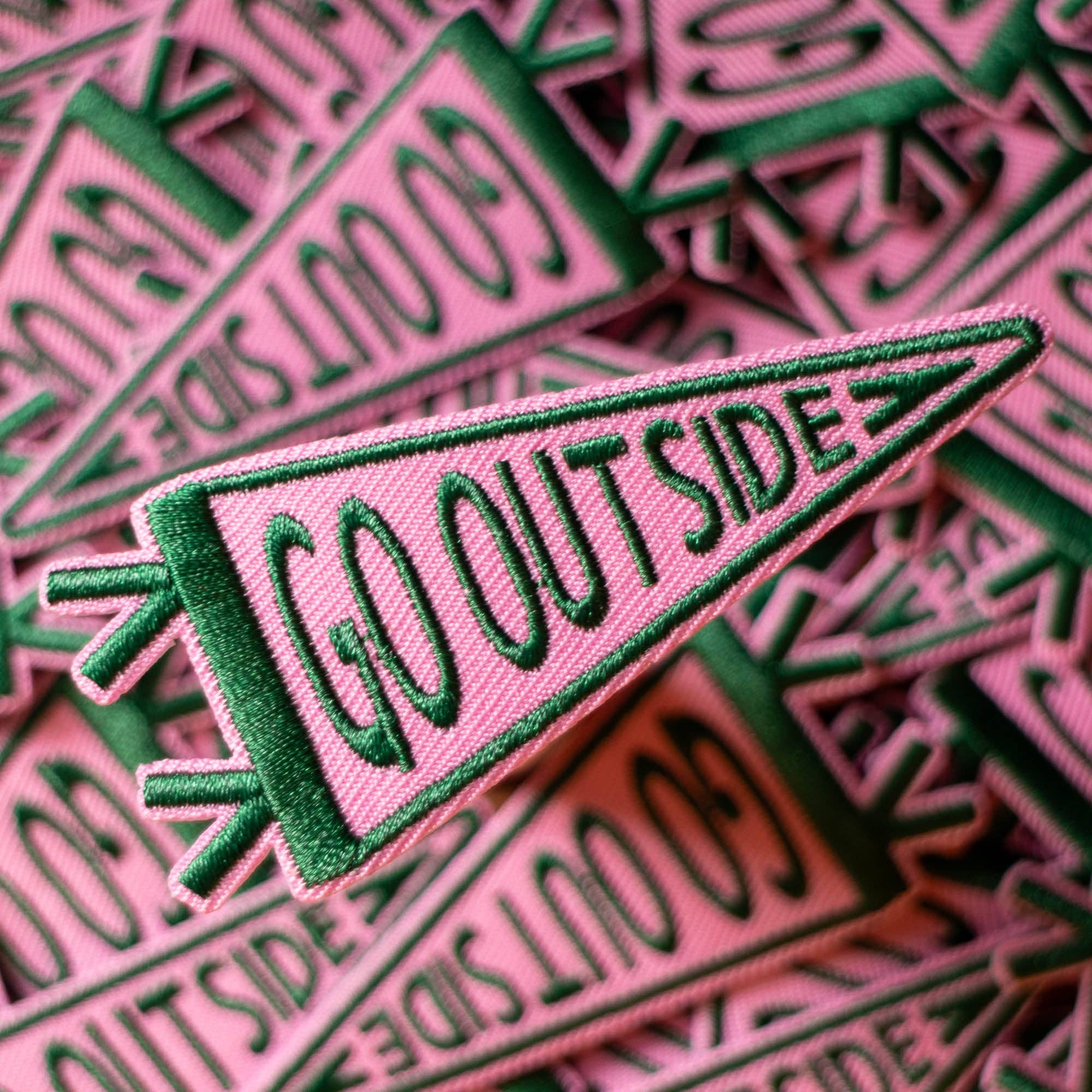 Finest Imaginary - Wholesale Patch - Go Outside Pennant Flag Patch1