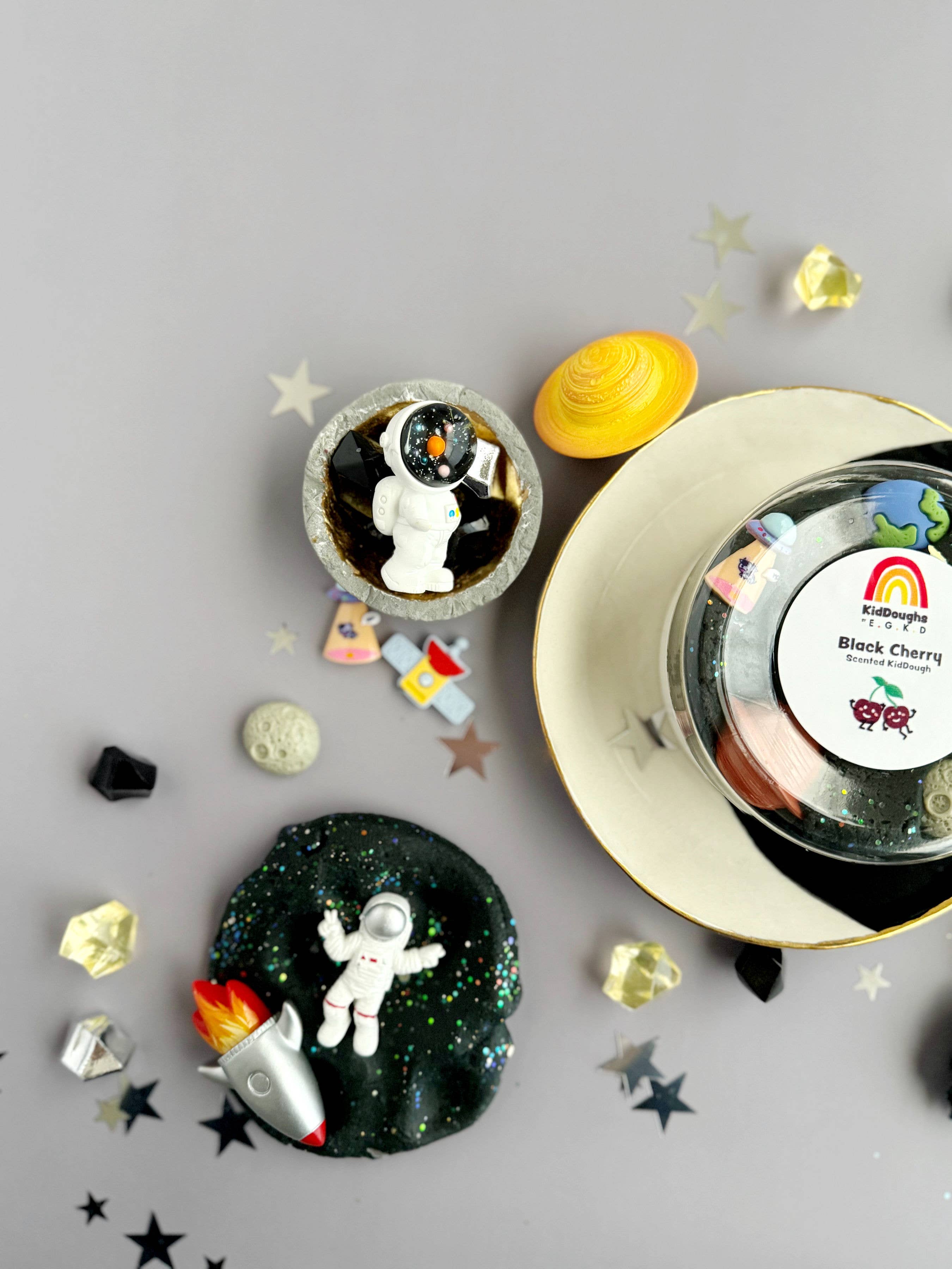 Earth Grown KidDoughs (KidDoughs by EGKD) - Wholesale Putty/Slime - Kids - Space KidDough Play Kit3