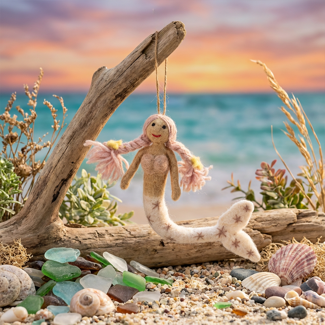 Felt So Good - Wholesale Ornament - Handmade Felt Magical Mermaids Hanging Decorations14