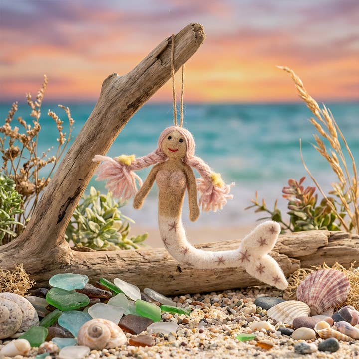 Felt So Good - Wholesale Ornament - Handmade Felt Magical Mermaids Hanging Decorations14