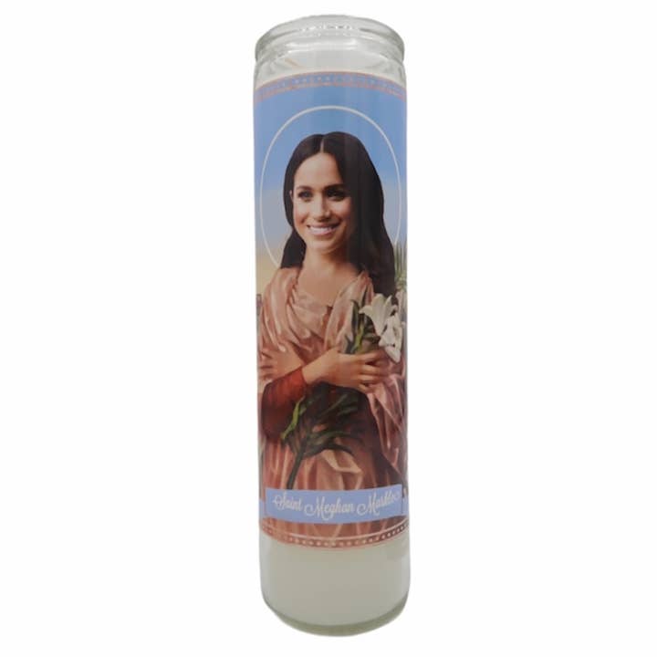 Meghan Markle Prayer Saint Candle for wholesale by The Luminary and Co.