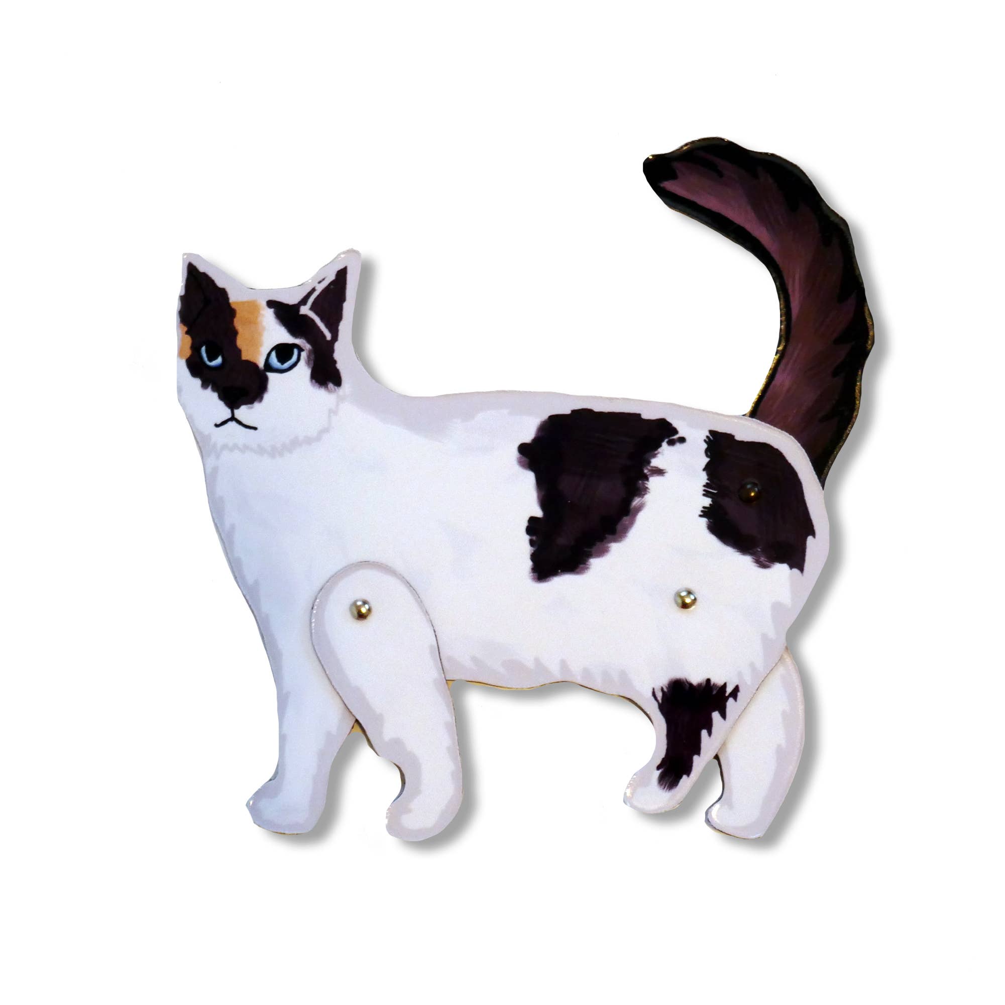 THE PAPER IDOLL – wholesale Magnet – Set of 3 Articulated Cats Fridge Magnets Cat Kitchen decor15