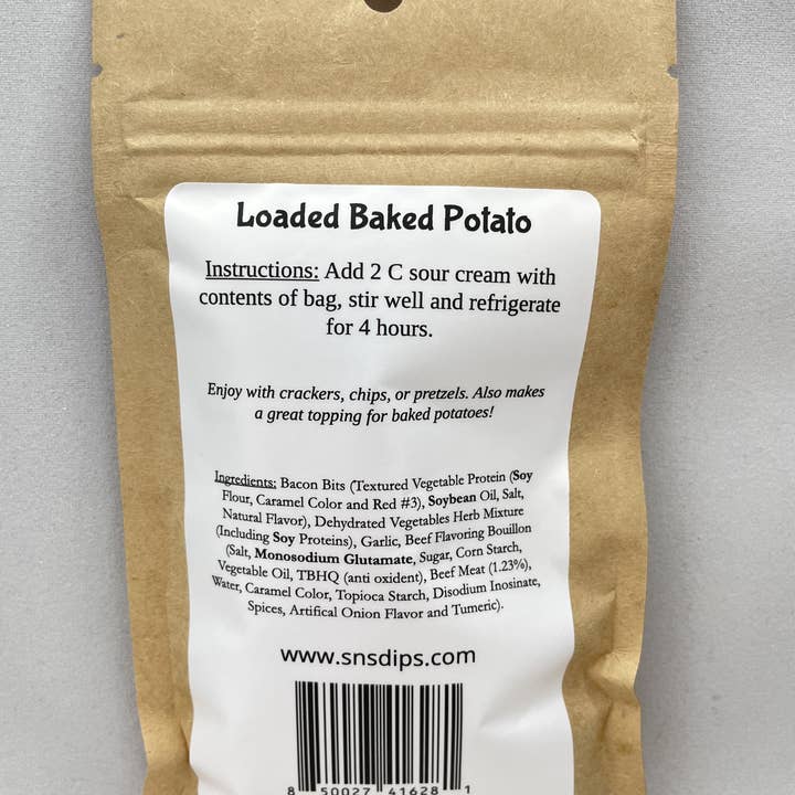 SnS Dips - Wholesale Dip - Loaded Baked Potato Dip Mix1