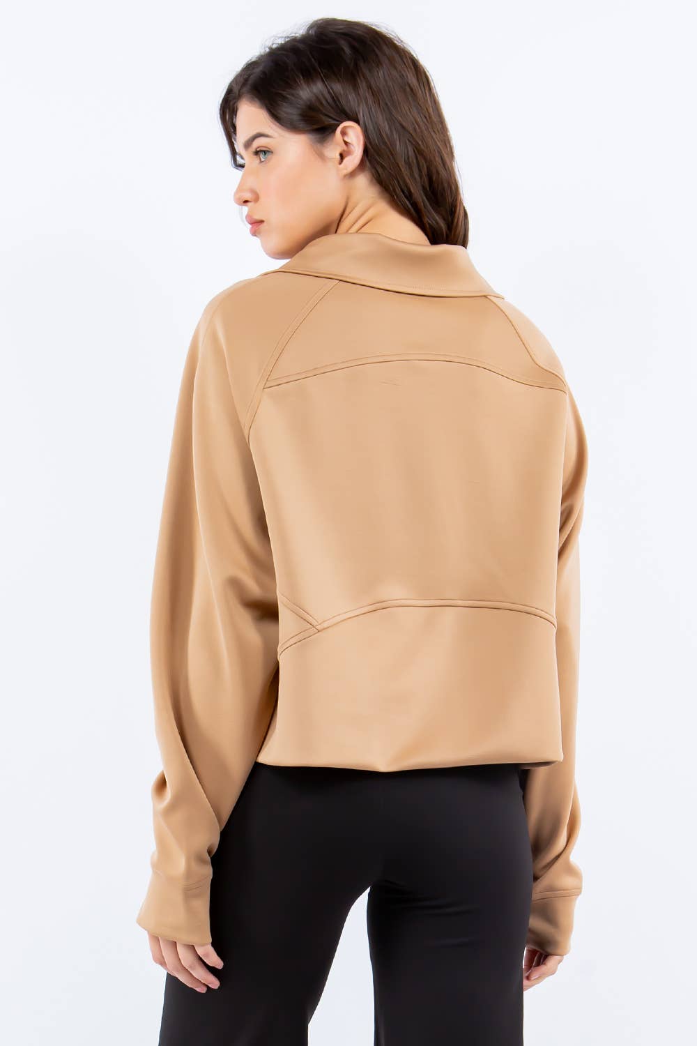 Eldridge Fashion – Großhandel Sweatshirt – Damen – SCUBA LULU TRICHTERHALS8