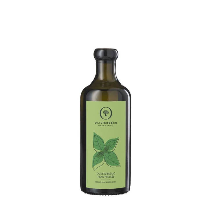 Pressed Olive & Fresh Basil Bottle - 250ML for wholesale by Oliviers & Co