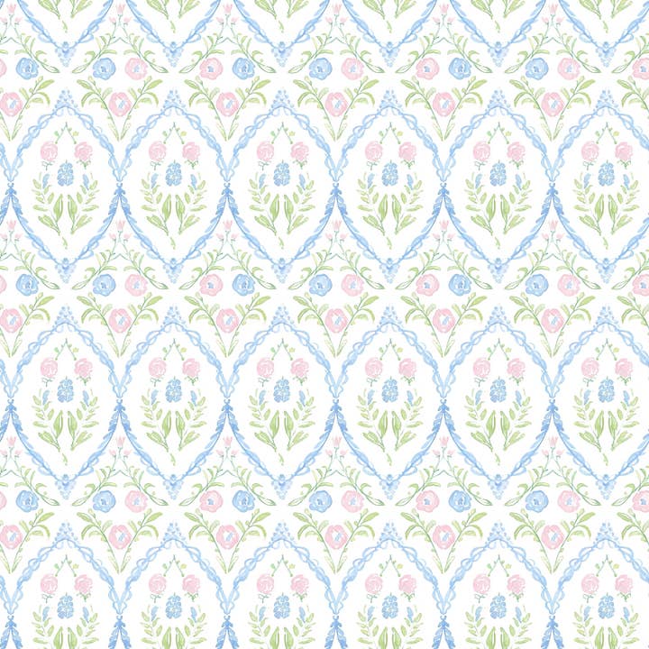 Beau Bottles - Wholesale Wine Gift Bag - Beau Bottles Wrap Grandmillienial Floral Medallion - Prosecco Collection6