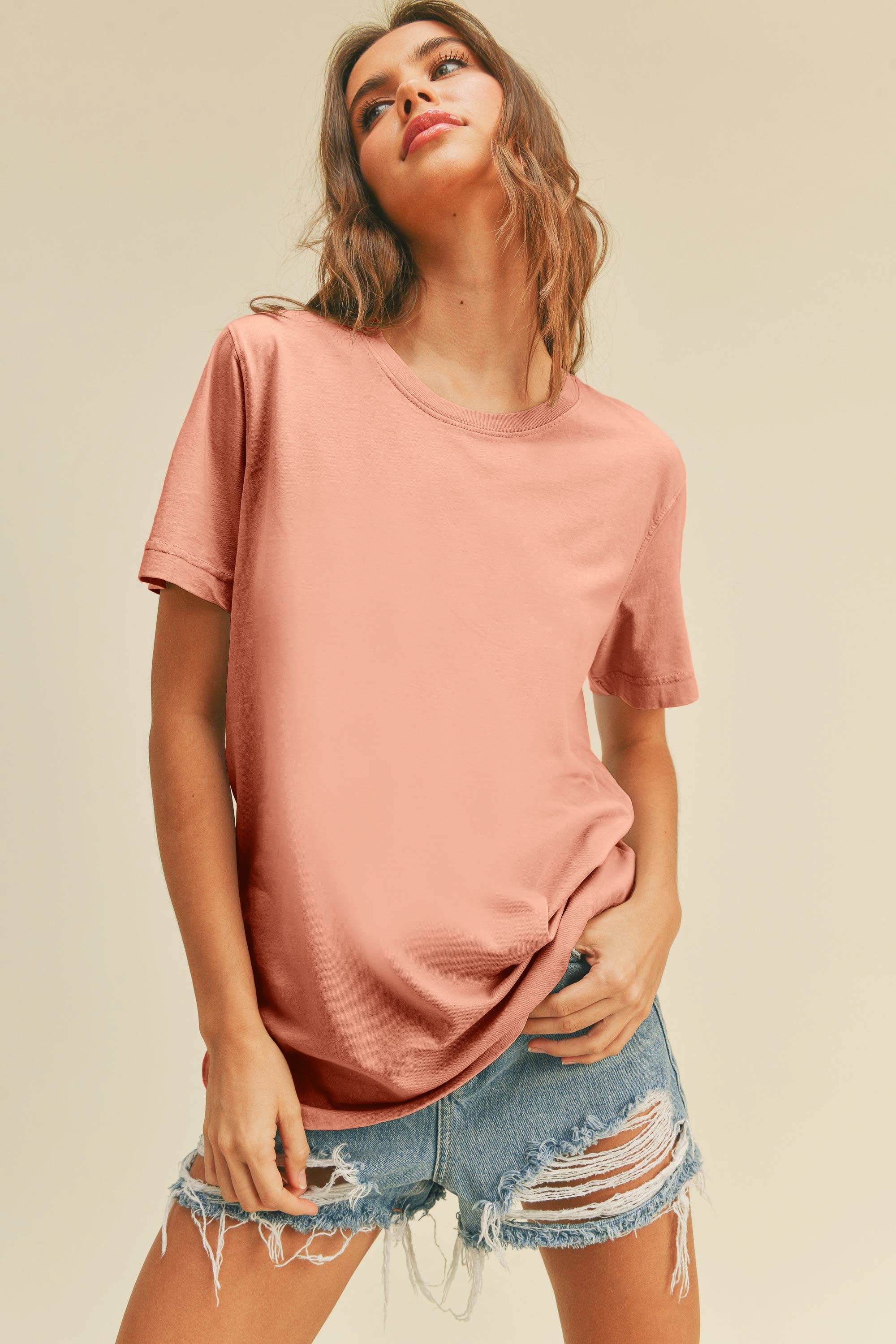 Honestee - Venta al por mayor Camiseta estampada - Mujer - Camiseta Clásica de Manga Corta en Blanco22