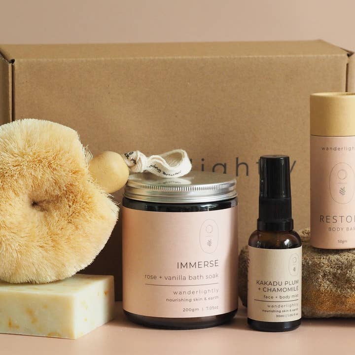 Restorative Bath Hamper for wholesale by Wanderlightly