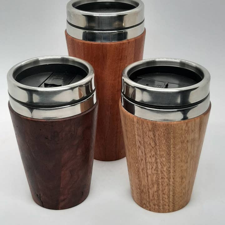 Lyons Woodturning - Wholesale Insulated Mug/Tumbler - Timber Travel Mug (10oz or 16oz)5