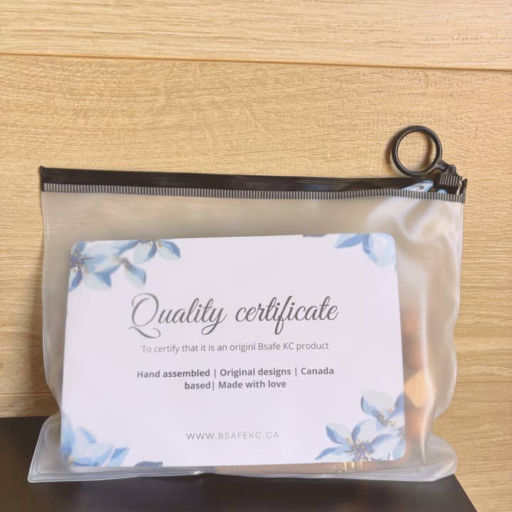 BsafeKC – wholesale Nyckelringar - Dam – Safir blå säkerhetsnyckelring3