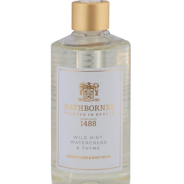 Rathbornes 1488 - Wholesale Body wash/shower gel - Wild Mint, Watercress & Thyme Luxury Hand And Body Wash0