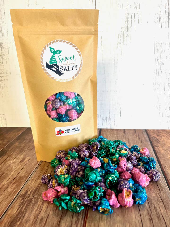 Berry Crunch Mermaid Munch for wholesale by Sweet and Salty Popcorn