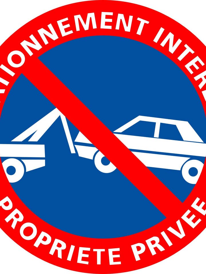 Pegatina Prohibido Estacionar – Propiedad Privada – Pictograma oficial – Varias tallas y lotes para venta al por mayor de kover graphik