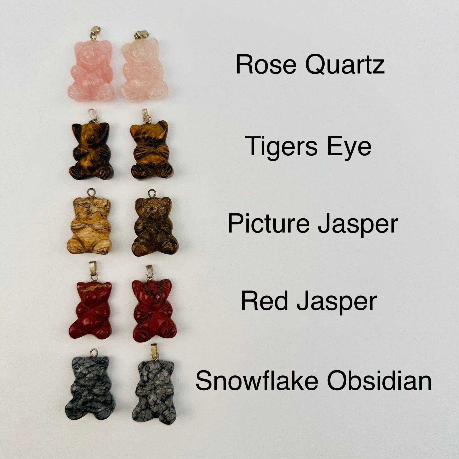 Rock Paradise - Wholesale Individual Charm/Pendant - Gemstone Bear Crystal Pendant6