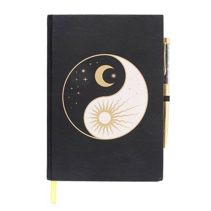 Something Different Wholesale - Wholesale Journal/diary - Yin Yang Journal with Black Obsidian Pen