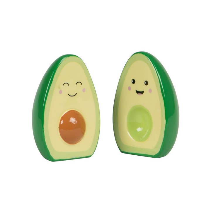 Sass & Belle Europe - Wholesale Salt & Pepper Shaker Set - Happy Avocado Salt & Pepper Set