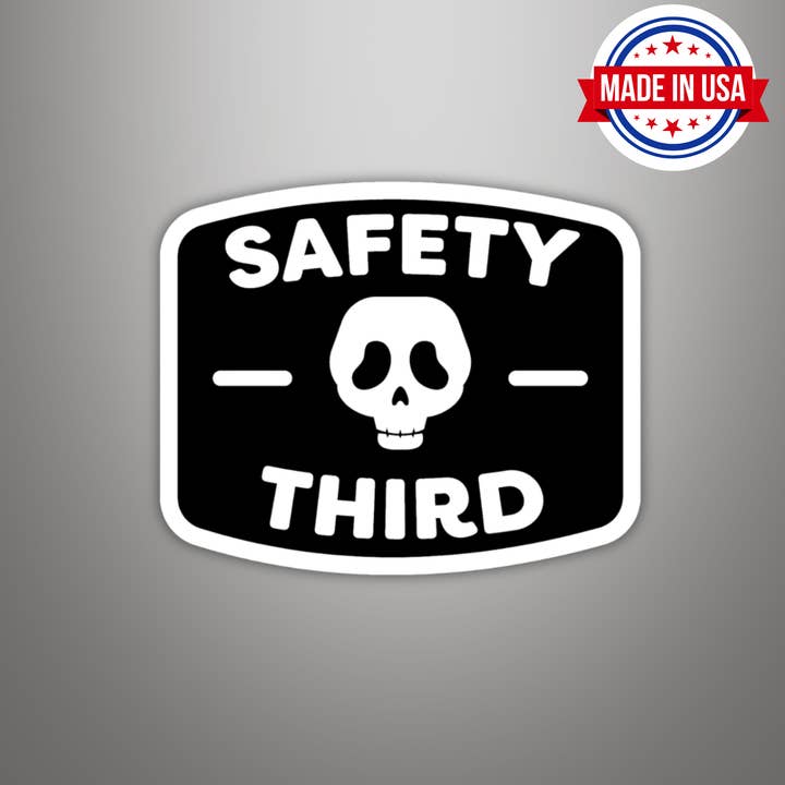 Coyote Color - Wholesale Sticker - Safety Third Funny Vinyl Sticker / Waterproof Decal 1