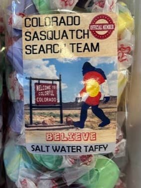 Sasquatch Taffy – Bigfoot Gift with Membership Card 8oz for wholesale by Taste Of The Rockies