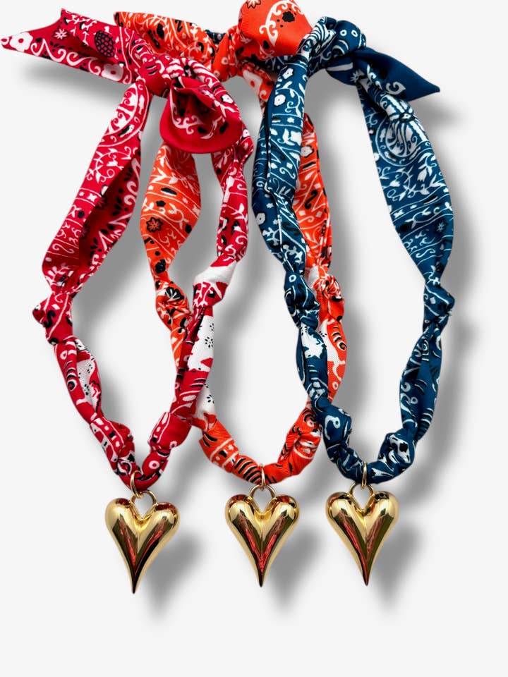 Game Day Scarf Necklace for wholesale by Shiver + Duke