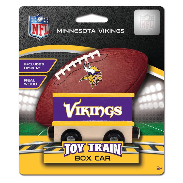 Masterpieces Puzzles - Wholesale Toy Car/Truck - Kids - Minnesota Vikings Toy Train Box Car