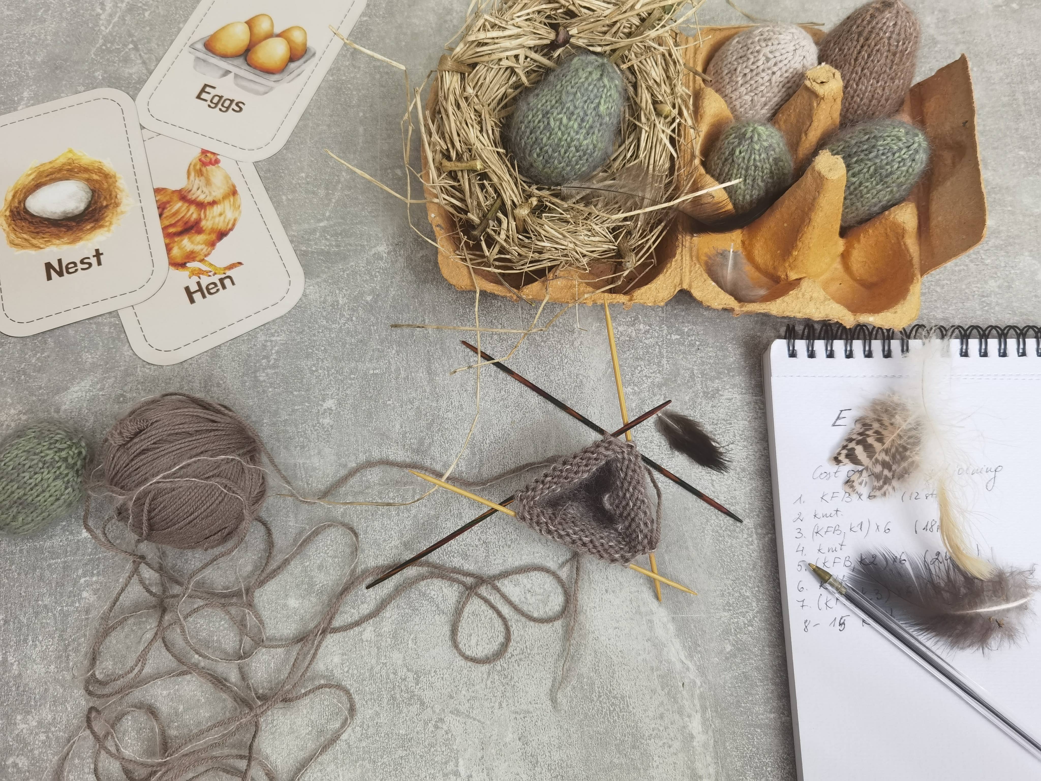 Motiejus – wholesale Knitting/Crochet Supplies – Eastern egg knitting kit in the box. 2