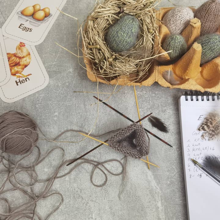 Motiejus – wholesale Knitting/Crochet Supplies – Eastern egg knitting kit in the box. 2