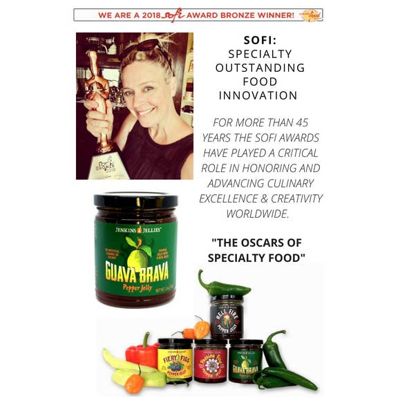 JENKINS JELLIES - Wholesale Jam/Jelly - 5 oz Guava Brava Pepper Jelly1