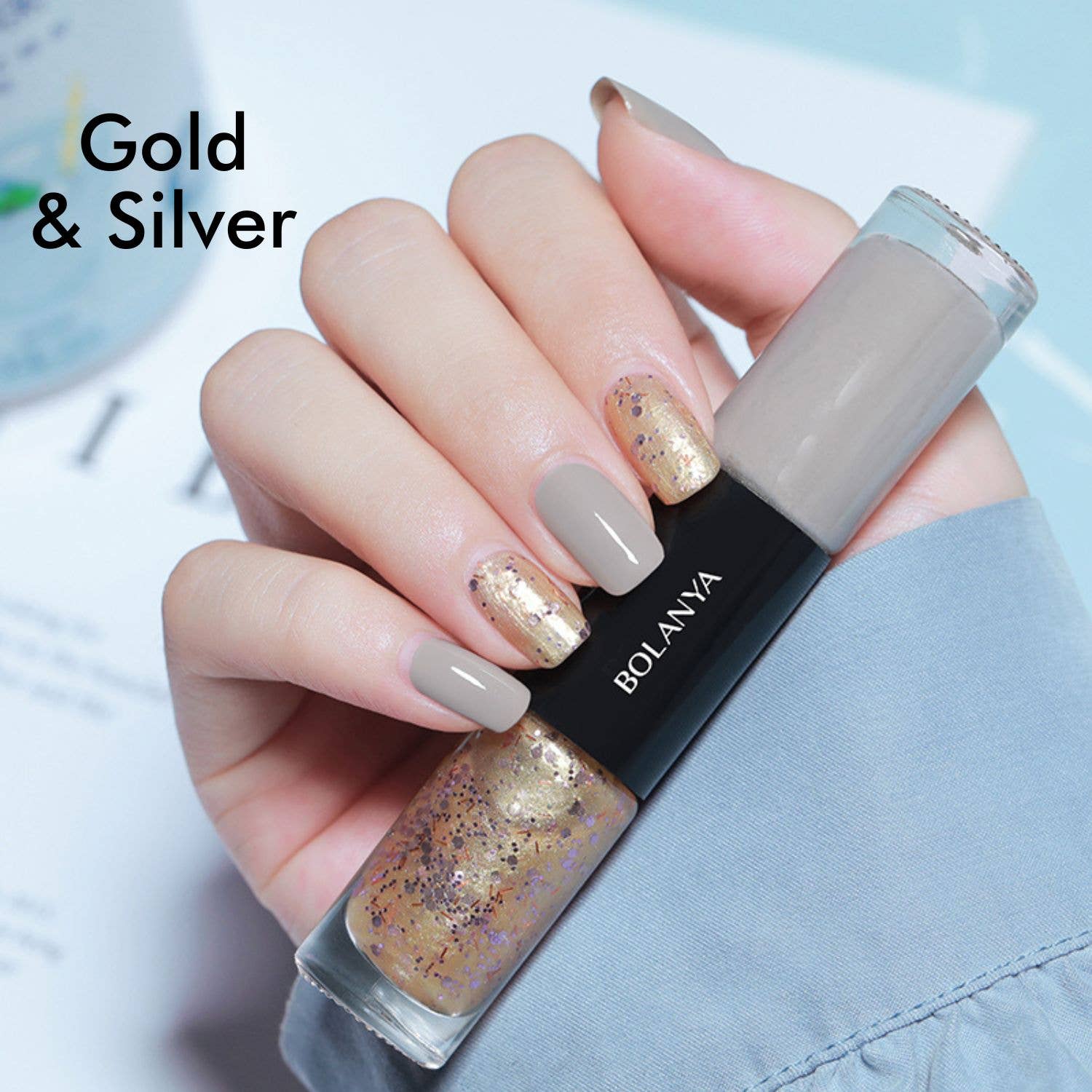 Tiny Gift Society – wholesale Nagellack – Dubbel nagellack - Trendiga färger, Glitter Polish Gift9