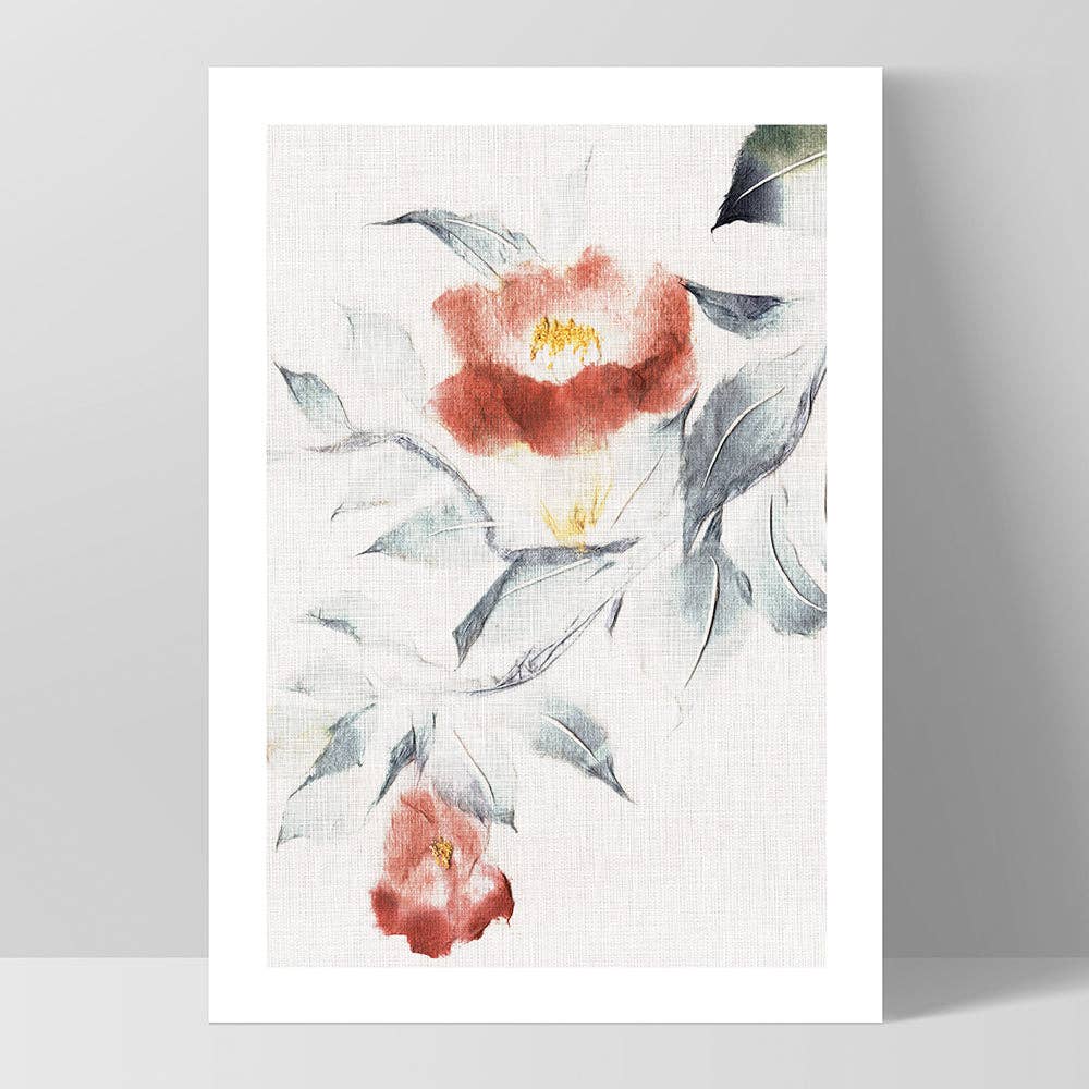 PRINT AND PROPER - Wholesale Art print - Oriental Flowers Poster. Japanese Floral Wall Art Print0